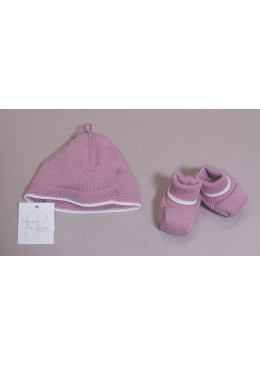 SET CAPPELLO E SCARPINE MISTO LANA