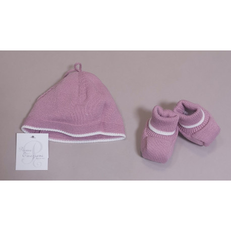 SET CAPPELLO E SCARPINE MISTO LANA